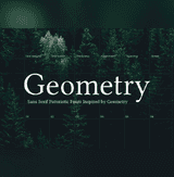 Geometrical fonts for UI/UX design